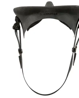 potápanie Potápačská maska Maxlux S na podmorský lov a potápanie bez prístroja čierna