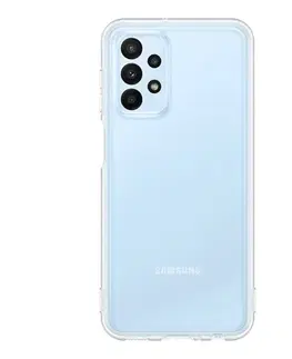 Puzdrá na mobilné telefóny Puzdro Soft Clear Cover pre Samsung Galaxy A23, transparent EF-QA235TTEGWW