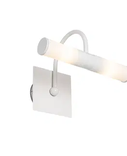 Nastenne lampy Klasické kúpeľňové nástenné svietidlo biele IP44 2-svetlo - Bath Arc