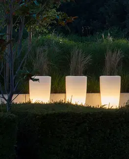 Vonkajšie dekoratívne svietidlá degardo Lampa Storus V vysaditeľná biela priesvitná