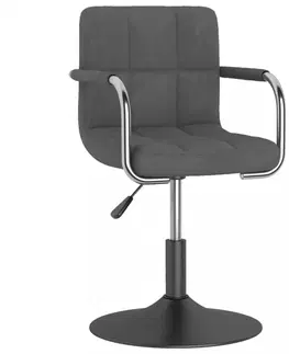 Kancelárske stoličky Otočná stolička kov / zamat Dekorhome Krémová