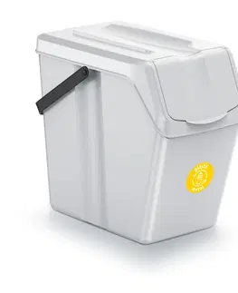 Odpadkové koše NABBI ISWB25S4 odpadkový kôš na triedený odpad (4 ks) 25 l popolavá