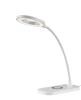 Stolové lampy Rabalux 74014 stolná LED lampa Harding, 5 W, biela