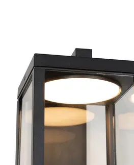Vonkajsie nastenne svietidla Vonkajšie nástenné svietidlo čierne vrátane LED a súmrakového senzora - Ferdinand