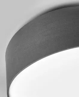 Stropné svietidlá Lindby Stropné svietidlo Sebatin 40 cm sivé