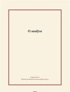 Filozofia O analýze - Tomas Holecek