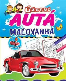 Pre deti a mládež - ostatné Maľovanka so 6 hračkami - Úžasné autá