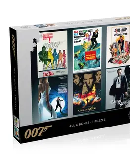 1000 dielikov Winning Moves Puzzle James Bond: Herecké debuty 1000 Winning Moves