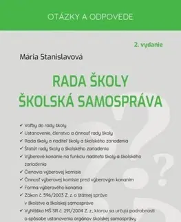 Manažment Rada školy Školská samospráva, 2. vydanie - Mária Stanislavová