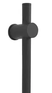 Držadlá k vani SAPHO - Posuvný držiak sprchy, guľatá, 700mm, čierna matná SC015