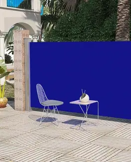 Bočné markízy Zaťahovací bočná markíza 160x300 cm Dekorhome Modrá