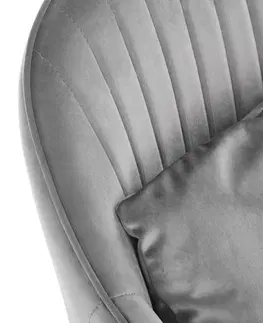 Jedálenské stoličky HALMAR K464 jedálenské kreslo sivá / čierna