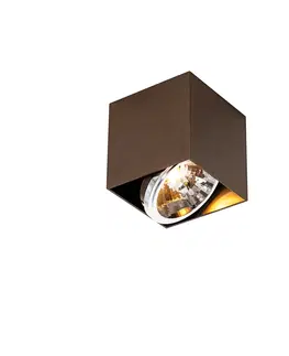 Nastenne lampy Dizajnové bodové tmavé bronzové štvorce - Box