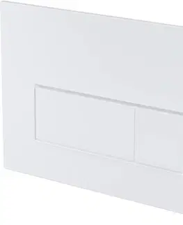 Záchody DEANTE Podstavný rám, pre závesné WC misy + SLIM tlačidlo bílé