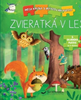 Leporelá, krabičky, puzzle knihy Zvieratká z lesa - Kolektív autorov