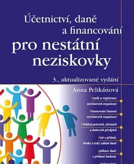 Dane, účtovníctvo Účetnictví, daně a financování pro nestátní neziskovky - 3. vydání - Anna Pelikánová