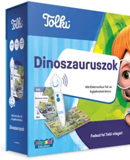 Kúzelné čítanie Albi Dinoszauruszok - interaktív hangoskönyv szettben Tolki
