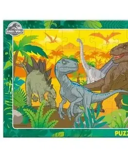 Do 49 dielikov Dino Toys Puzzle Jurský svet 40 Dino