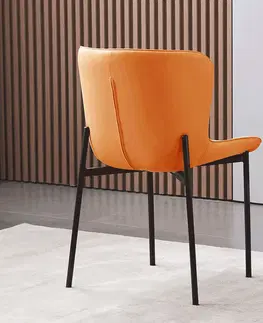 Jedálenské stoličky a kreslá Jedálenská stolička ADIANA Tempo Kondela Oranžová