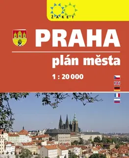 Slovensko a Česká republika Praha plán města 1 : 20 000, vydání 2022/23