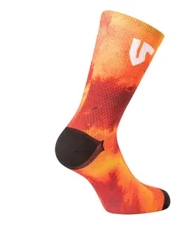 Pánske ponožky Ponožky Undershield Tye Dye červená 42/46