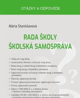 Manažment Rada školy Školská samospráva - Mária Stanislavová