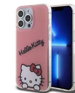 Puzdrá na mobilné telefóny Zadný kryt Hello Kitty IML Daydreaming Logo pre Apple iPhone 13 Pro, ružové 57983116919