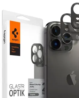 Puzdrá na mobilné telefóny Spigen ochranné sklo na fotoaparát pre iPhone 13 Pro13 Pro Max, graphite AGL04035