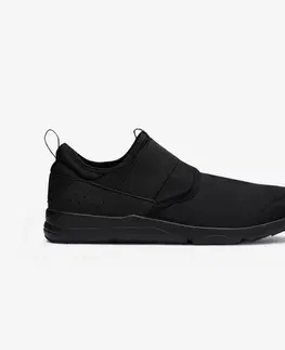 nordic walking Pánska obuv Slip-On na športovú chôdzu čierna