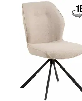 Čalúnené stoličky Stolička Dora béžová 2ks