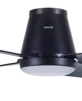 Stropné ventilátory so svetlom Beacon Lighting Stropný ventilátor Aria s LED osvetlením, čierna