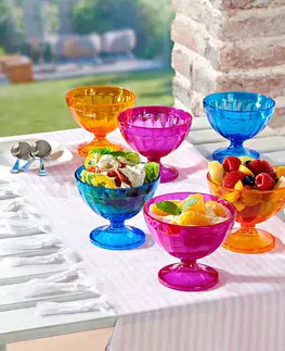 Hrnčeky a kanvice 6 farebných pohárov