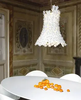 Závesné svietidlá Kartell Kartell Bloom závesné LED G9 podlhovasté biela