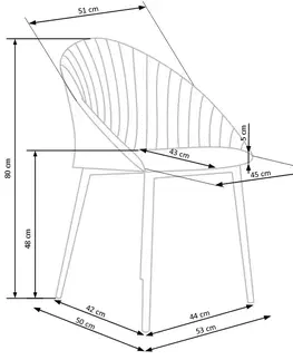Jedálenské stoličky a kreslá Jedálenské kreslo K357 Halmar Béžová