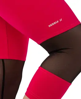 Dámske klasické nohavice Dámske legíny s vysokým pásom Nebbia 406 Pink - M