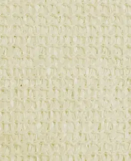 Stínící textilie Plachta proti slnku z HDPE trojuholníková 5 x 5 x 5 m Krémová