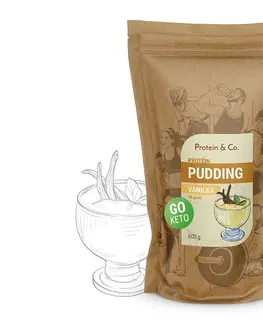 Ketodiéta Protein & Co. Keto proteínový pudding Váha: 600 g, PRÍCHUŤ: Vanilka