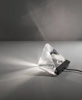 Stolové lampy Fabbian Fabbian Tripla – stolná lampa LED, antracit