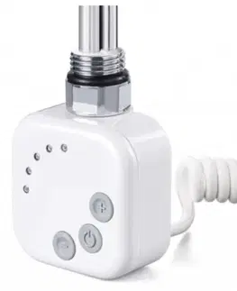 Kúpeľňa HOPA - Vykurovacia tyč BURG s termostatom - Farba vykurovacej tyče - Biela, Typ pripojenia - Krútený kábel, Výkon vykurovacej tyče - 400 W RDOHT240006