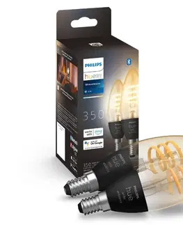 LED osvetlenie Philips SADA 2x LED Stmievateľná žiarovka Philips Hue WHITE AMBIANCE E14/4,6W/230V 