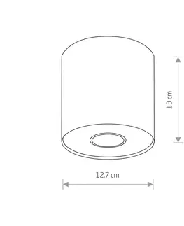 Bodové svetlá Euluna Downlight Point M, čierna/biela/čierna