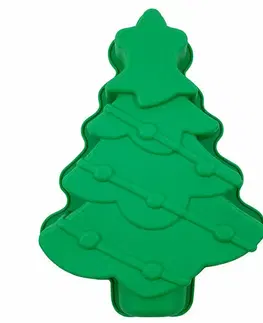 Formy na pečenie Altom Silikónová forma Vianočný stromček, 30 x 21,5 x 4 cm, zelená