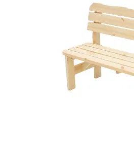 Záhradné lavice DEOKORK Masívna drevená záhradná lavice z borovice drevo 32 mm (200 cm)