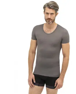 Pánske tričká Unisex termo tričko Brubeck s krátkým rukávem Graphite - XXL