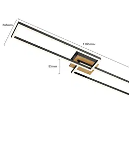 Stropné svietidlá Briloner LED stropná lampa 3145-014 s diaľkovým ovládaním