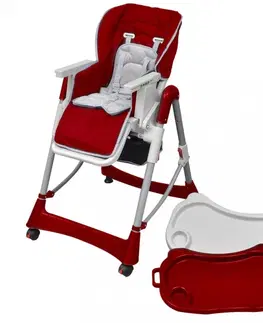 Jedálenské stoličky a kreslá Detská jedálenská stolička Deluxe Dekorhome Ružová