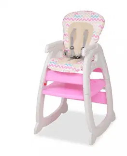 Jedálenské stoličky a kreslá Detská jedálenská stolička 3v1 so stolíkom Dekorhome Modrá / zelená