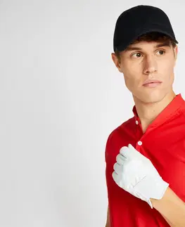 dresy Pánska golfová polokošeľa Ultralight červená