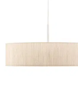 Závesné svietidlá Euluna Závesná lampa Turda, Ø 50 cm, biela