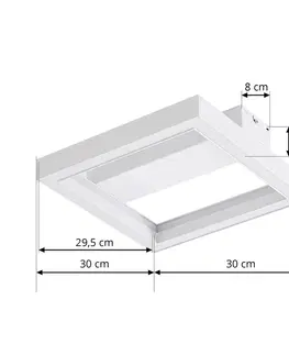 SmartHome stropné svietidlá Lucande Stropné svietidlo Lucande Smart LED Tjado, biele, 30 cm